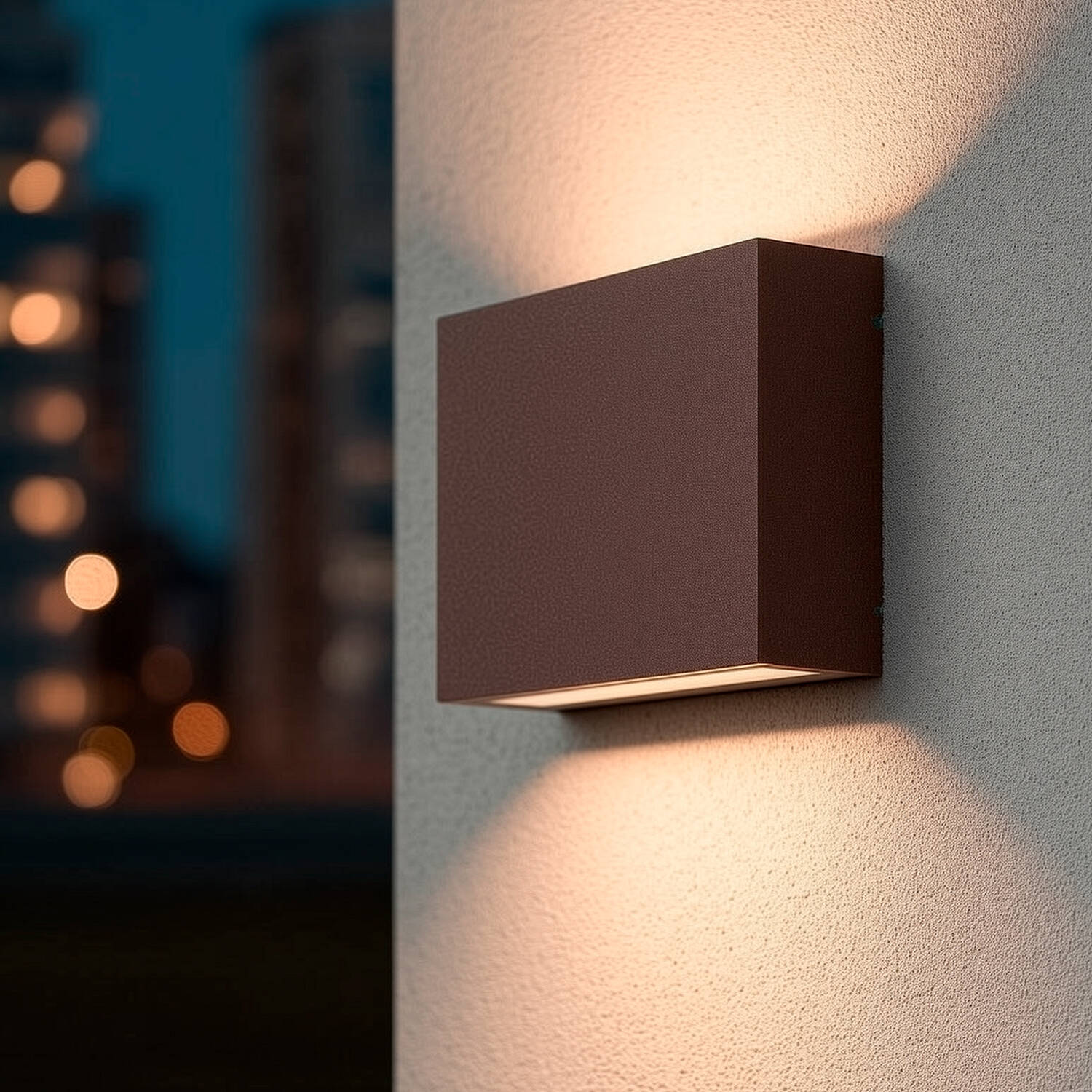 Kinkiet Ścienny LED Zewnętrzny 7W z Aluminium Podwójne Oświetlenie Regulacja CCT Brooky S