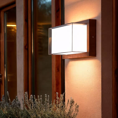 Kinkiet Ścienny Zewnęrzny LED 12W Aluminium CCT Do Wyboru Podwójny Dyfuzor Caelia