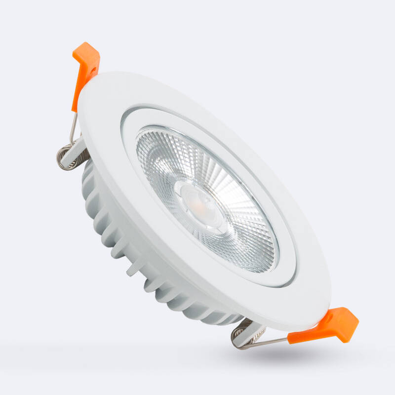 Obrázek Podhledové Bodové LED Svítidlo 10W COB Superslim Výklopné CRI90 Expert Color Flicker-Free Výřez Ø90 mm Bílé 