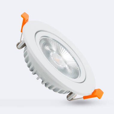Spot Downlight LED 10W Rond COB CRI90 Slim Coupe Ø 90 mm