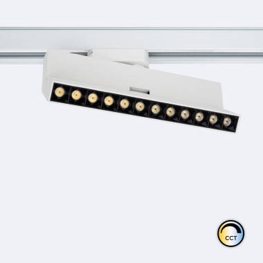 1-Circuit Track LED Spotlight Linear 24W Elegant Optic Dimmable Selectable CCT White