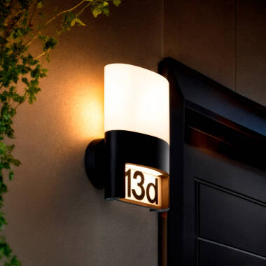 Applique da Parete per Esterni LED 10W Alluminio per la Numerazione della Casa Mulham