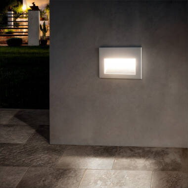5W Olite Horizon Aluminium Outdoor LED Wall Light in White
