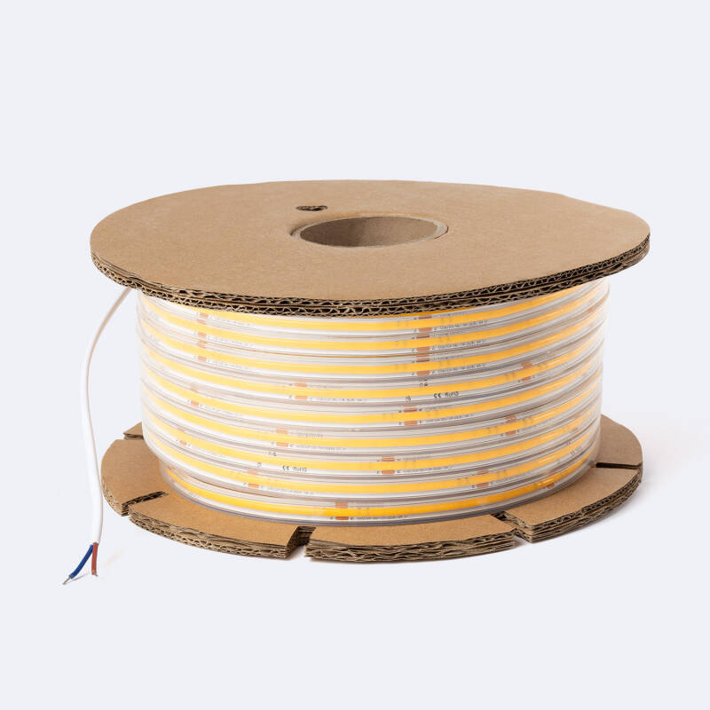 Filo di ferro in metallo plastificato, bianco, 1,3 mm, bobina 50 m