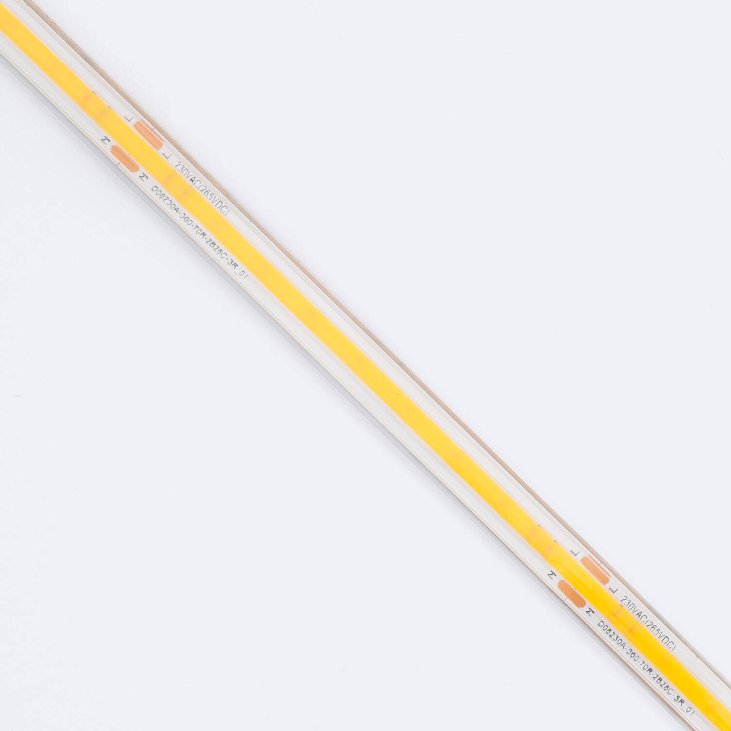 Taśma Led Ściemnialna 220V COB Samoregulująca 320 LED/m ROLKA 50m 8W/m 720 lm/m Szerokość 12mm Cięcie 50cm IP65 CRI90 - widok prezentacyjny