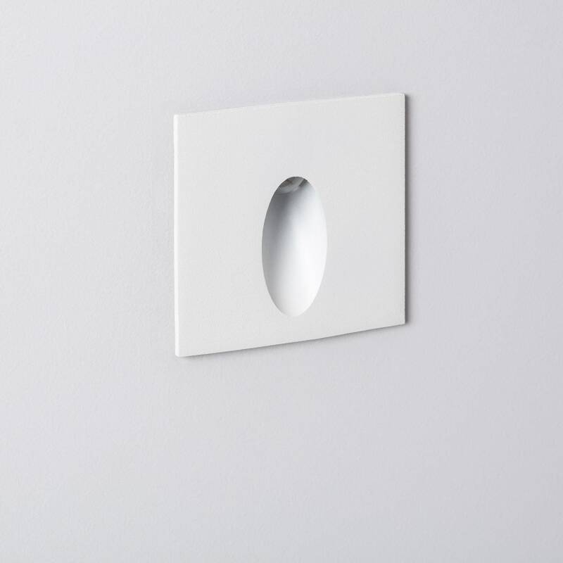 Afbeelding van Wandlamp LED 3W inbouw Vierkant Oval Olite