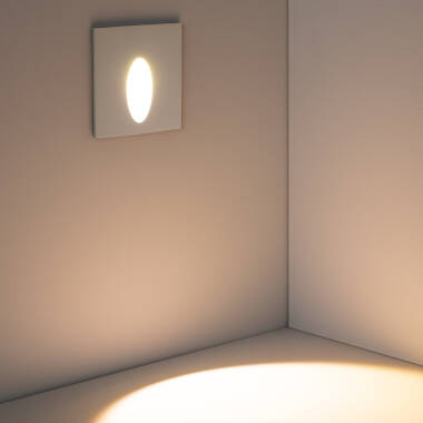 Afbeelding van Wandlamp LED 3W inbouw Vierkant Oval Olite