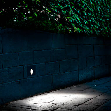 Afbeelding van Wandlamp LED 3W inbouw Vierkant Oval Olite