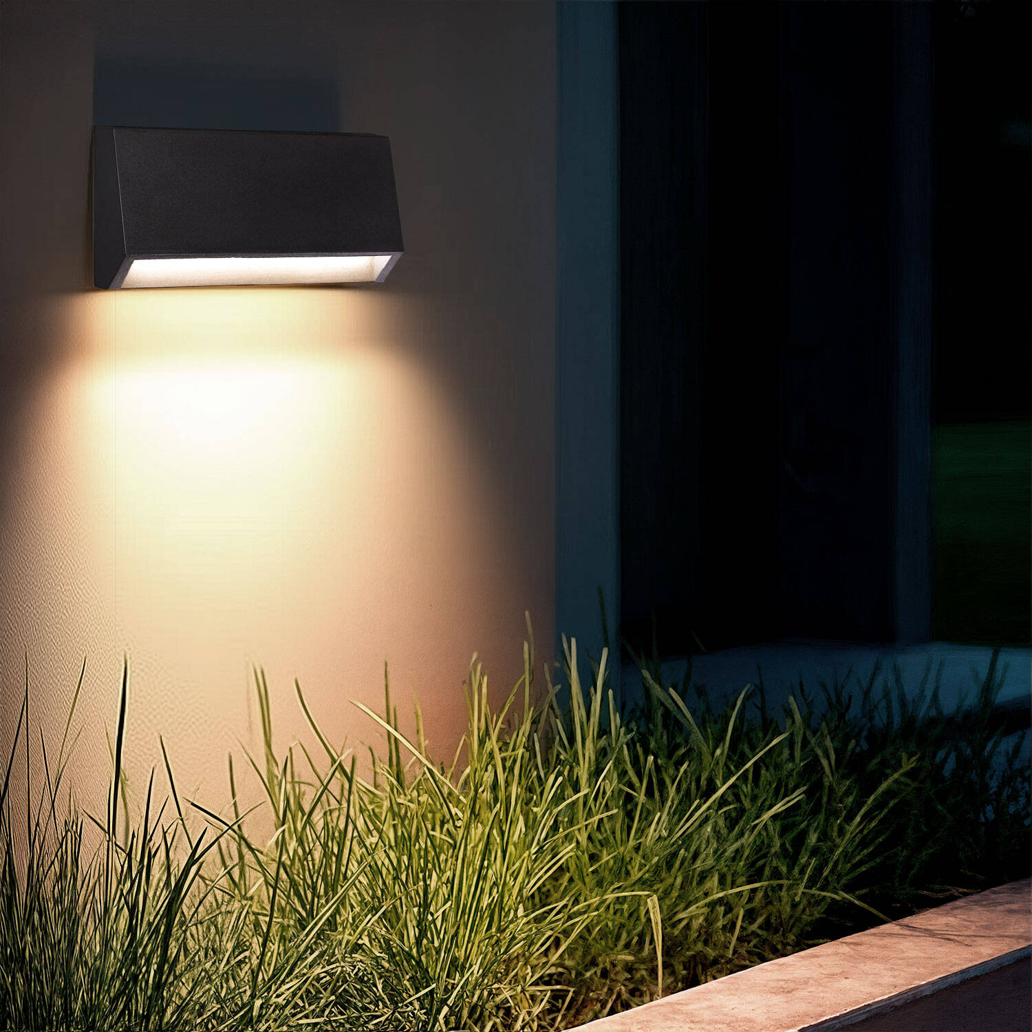 Lampa Zewnętrzna 3W Natynkowa Ścienna Prostokątna Tunez