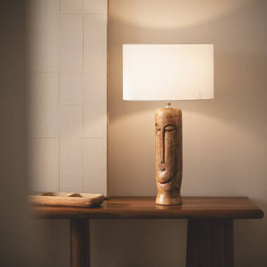 Image of Totem Wooden Table Lamp ILUZZIA 