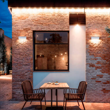Afbeelding van Wandlamp Outdoor LED 3W Muur Opbouw Rechthoek Tunez