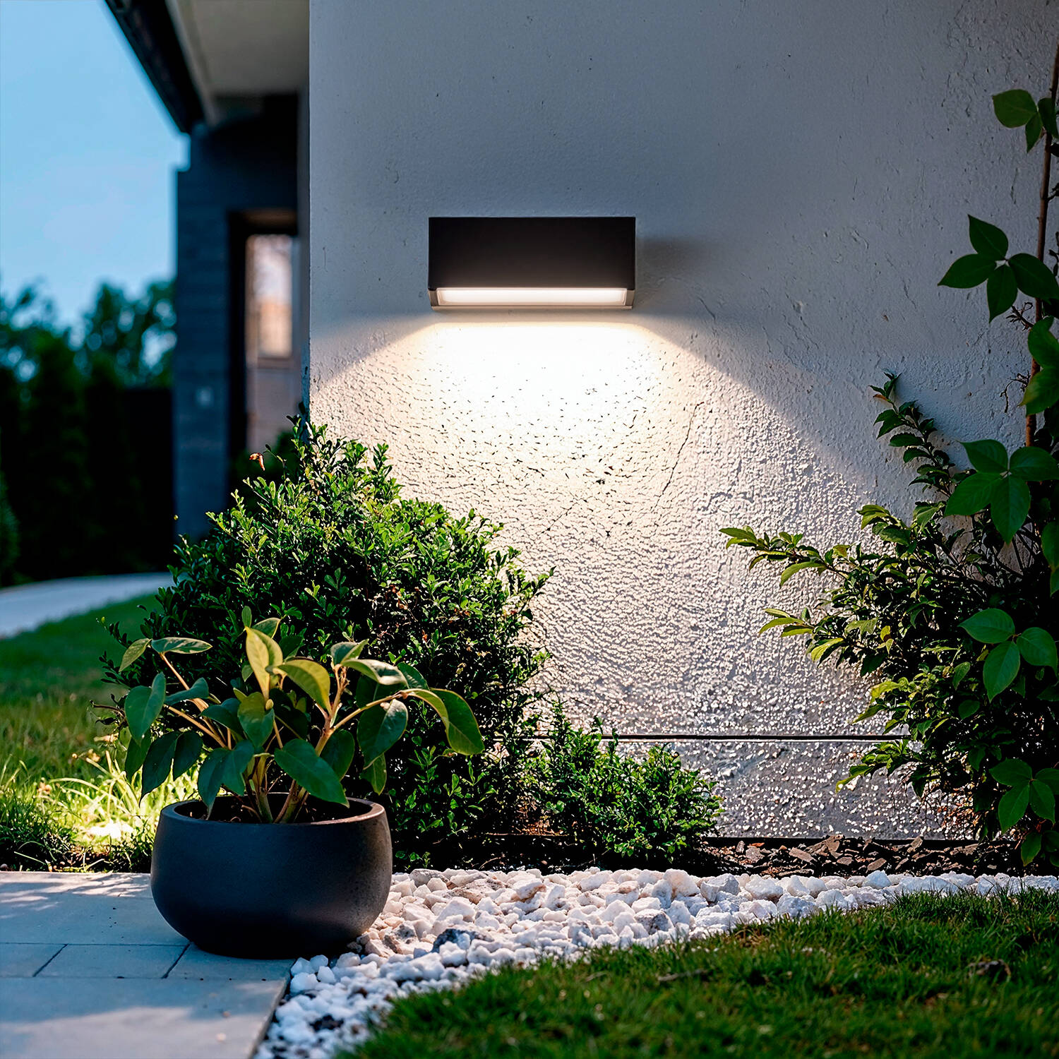 Lampa Zewnętrzna 3W Natynkowa Ścienna Prostokątna Tunez