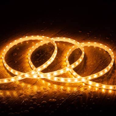 Led Strip Dimbaar 220V SMD 60 LED/m Super Warm 5W/m 400lm/m Breedte 12mm te knippen om de 100cm IP65 Op maat