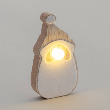 Afbeelding van Kerstman LED Hout op batterij 