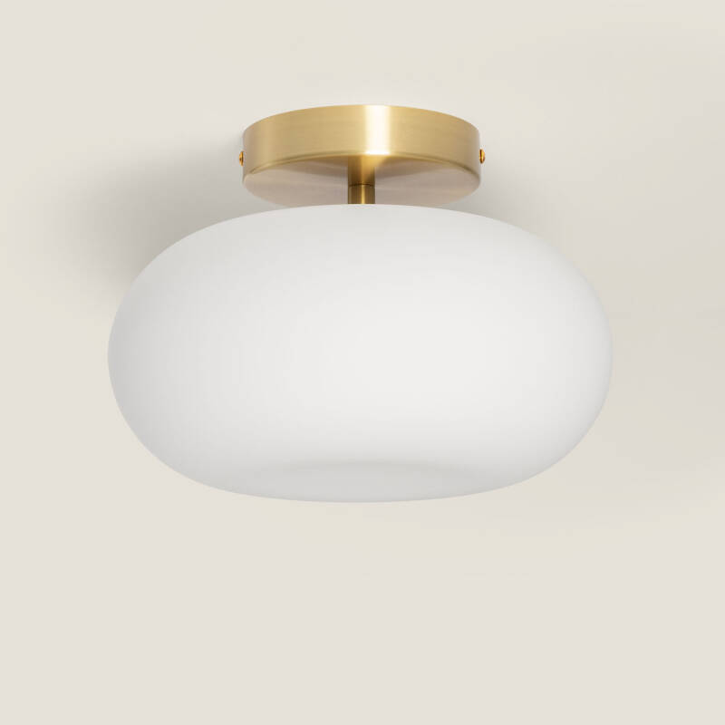 Immagine di Lampada da Soffitto LED 9W Metallo e Vetro Keyla