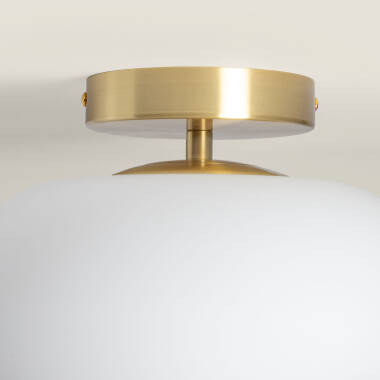 Immagine di Lampada da Soffitto LED 9W Metallo e Vetro Keyla