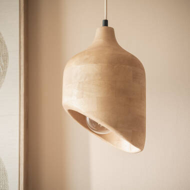 Lampa Wisząca Drewniana Akesh I
