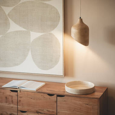Immagine di Lampada a Sospensione Legno Akesh I ILUZZIA