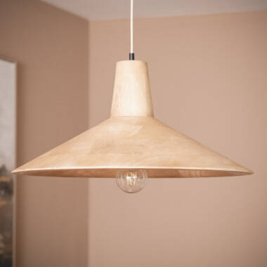 Pendelleuchte aus Holz Akesh II