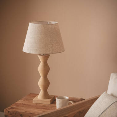 Stolní Lampa ze Dřeva Akesh II