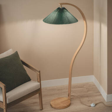 Afbeelding van Staande Lamp van Hout Luanda