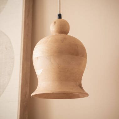 Lampa Wisząca Drewniana Akesh III