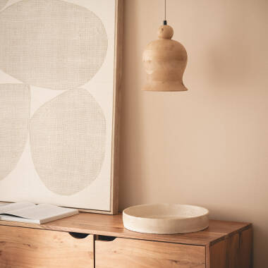 Image of Akesh III Wooden Pendant Lamp 