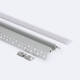 Bild von Aluminiumprofil Gipseinbau Ecke Arista für LED Streifen bis 15 mm mit durchgehender Abdeckung