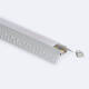 Afbeelding van Aluminium profiel met doorlopende deksel voor pleisterwerk/pladur voor buitenhoek LED-strip tot 8 mm