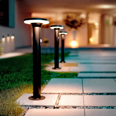 Helios 6W Stainless Steel 304 Solar LED Bollard with PIR Motion Detector 45cm