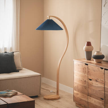 Bild von Stehlampe Holz Luanda
