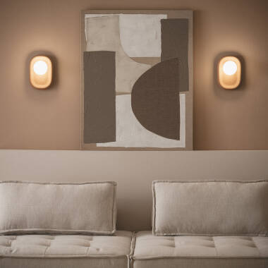 Afbeelding van Wandlamp Metaal en Kork Leshna