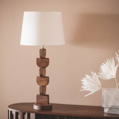 Lampada da Tavolo Legno Dagmar ILUZZIA