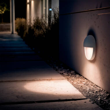 LED Wandeinbauleuchte Außen 3W CCT Wählbar Oberfläche Rund Jade