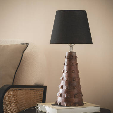 LED Tischlampe aus Holz Samesh ILUZZIA