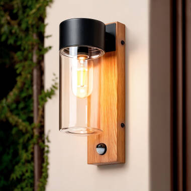 Wandlamp Outdoor met Glas en Bewegingssensor Isoba