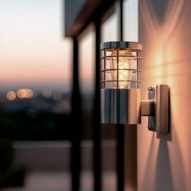 Cloony Stainless Steel Outdoor Wall Lamp