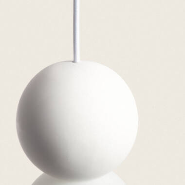 Afbeelding van Hanglamp van Gips Pearl Vulni