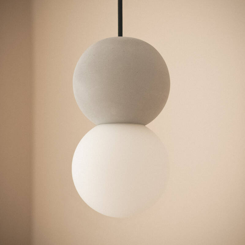 Image of Deyla Pearl Cement Pendant Lamp 