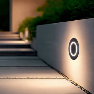 Segnapasso per Esterni LED 2W Incasso a Parete Circolare Welly