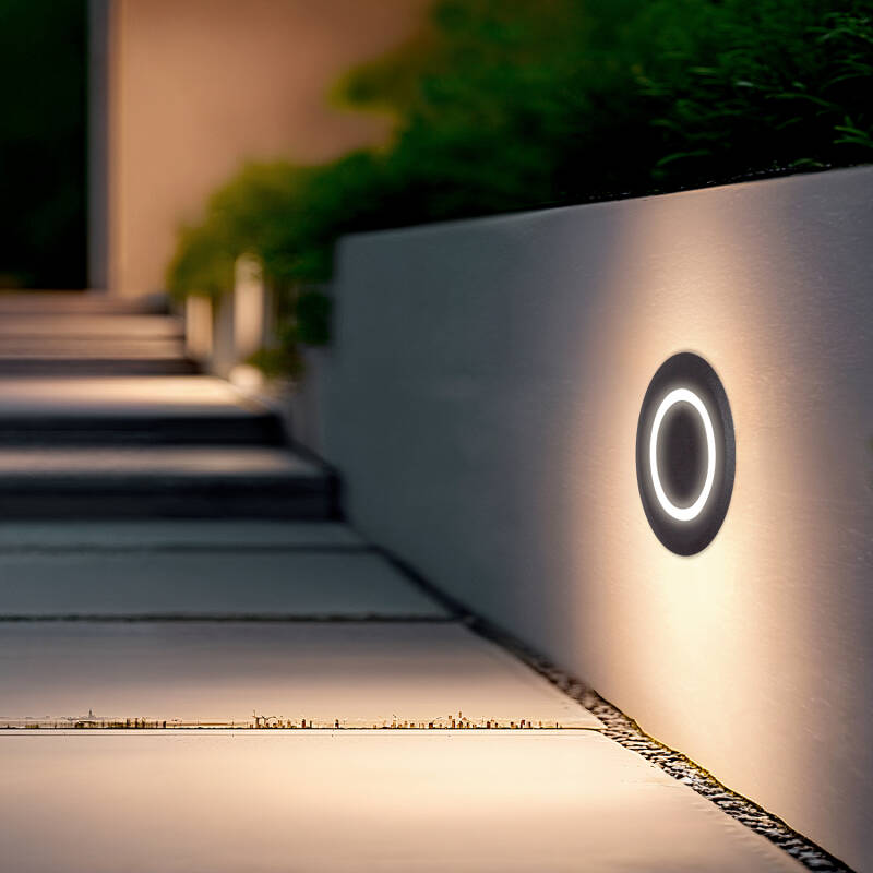 Image of Welly Round 2W Outdoor Recessed LED Wall Light 