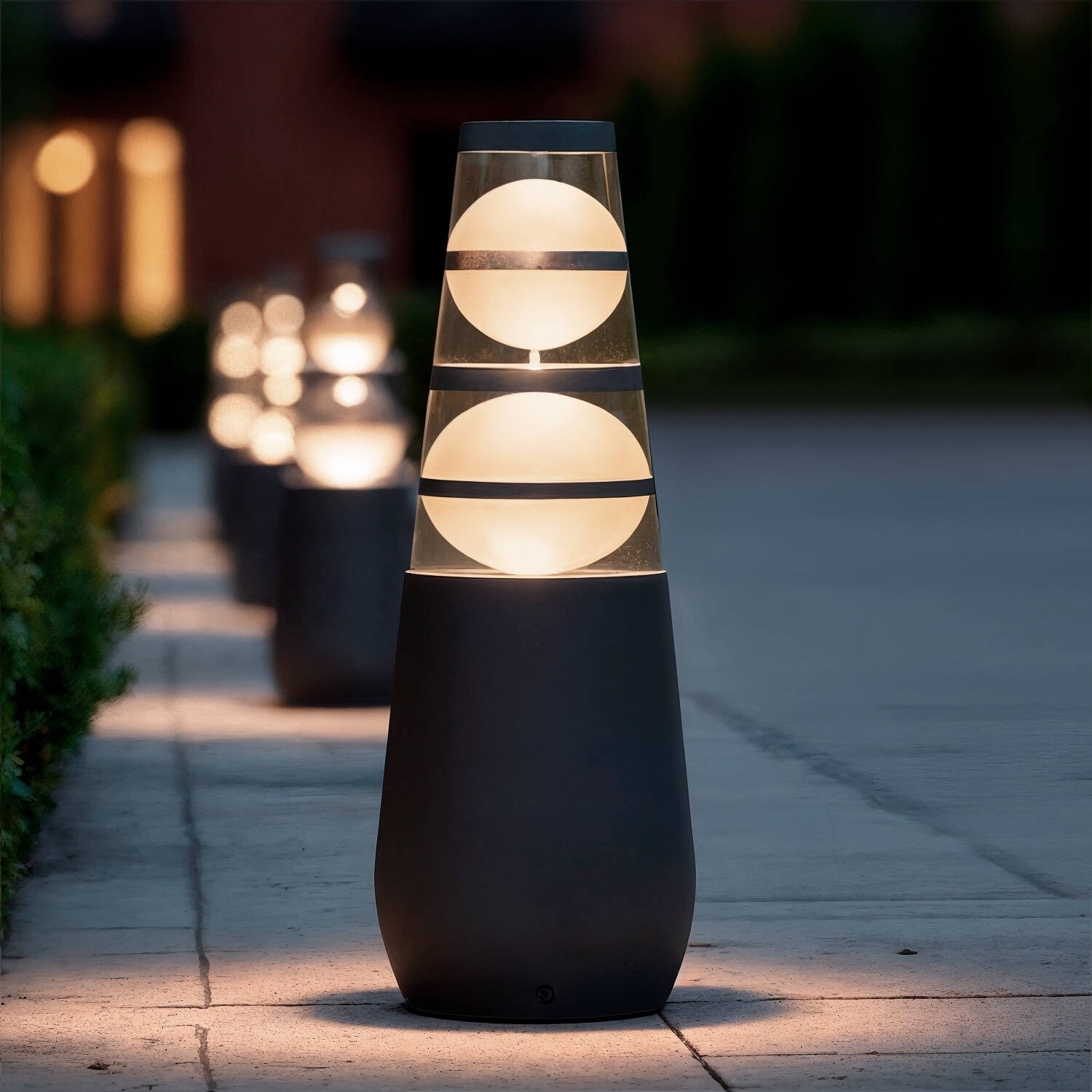 Lampa Ogrodowa LED 8W Naziemna Stojąca 38cm Double-Dareh