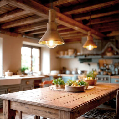 Afbeelding van Hanglamp Hout Dallas Conne