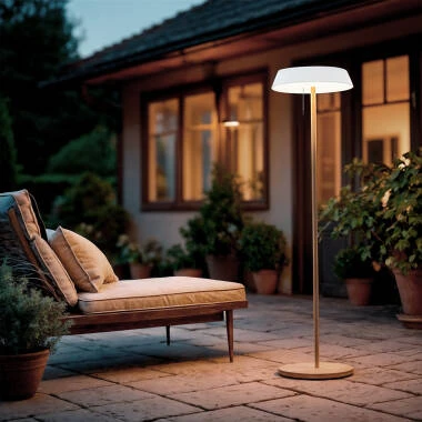 Lampada da Terra LED Solare per Esterni da 2,6 W in Metallo Aldana