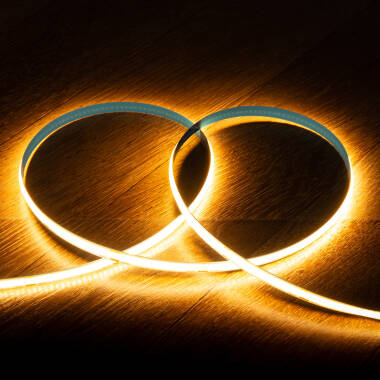 Led Strip 24V COB 320 LED/m ROL 20m 11W/m 1100lm/m Breedte 8mm te knippen om de 10cm IP20 CRI90