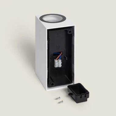Image of White Miseno Double-Sided PC Outdoor LED Wall Light 