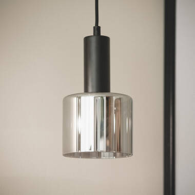 Pendelleuchte Metall und Glas Danae