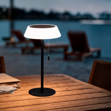 Lampa Stołowa Solarna Zewnętrzna LED 1.2W Metalowa Aldana