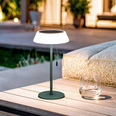 LED Tischleuchte Solar Außenbereich 1.2W Metall Aldana