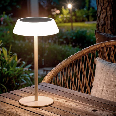LED Tischleuchte Solar Außenbereich 1.2W Metall Aldana